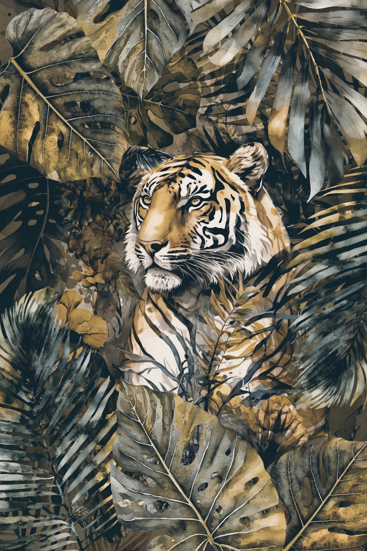 aluminium-print-jungle-tiger-ii