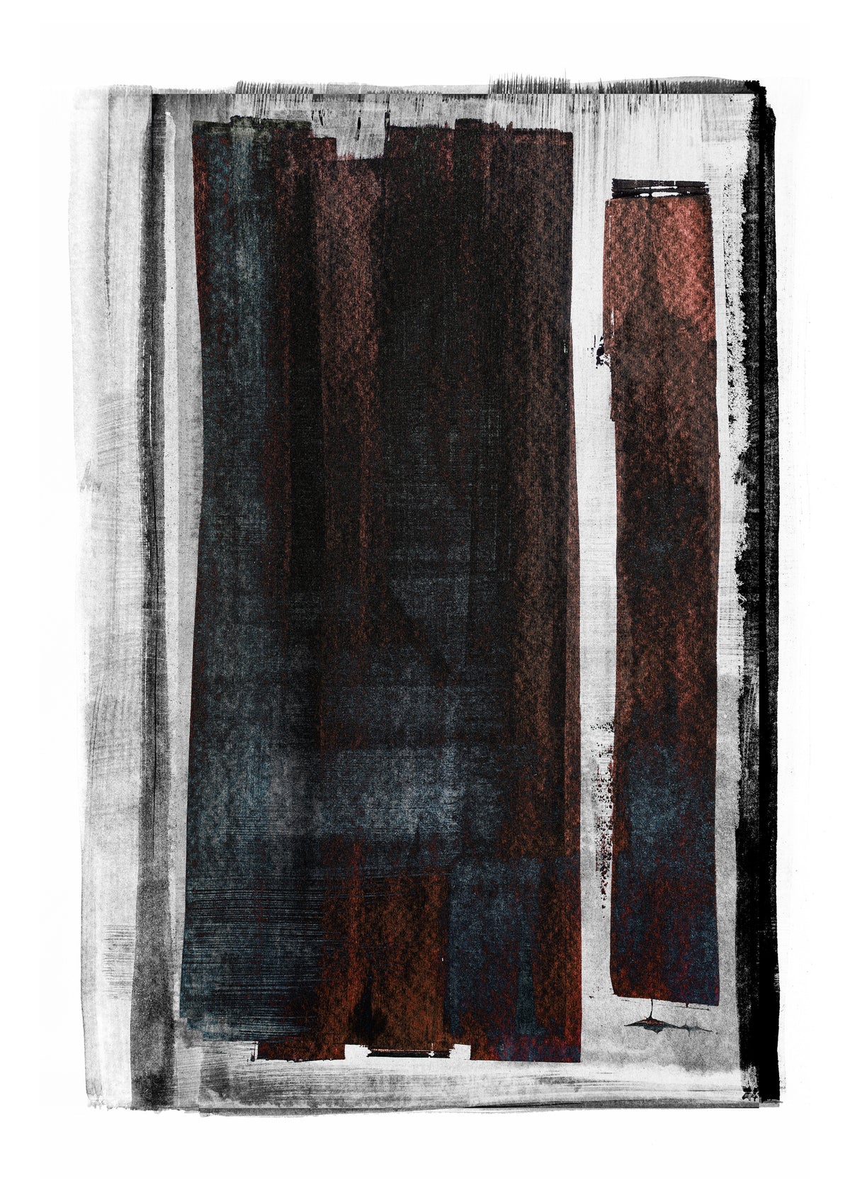 framedposter-print-monochrome-brushstrokes