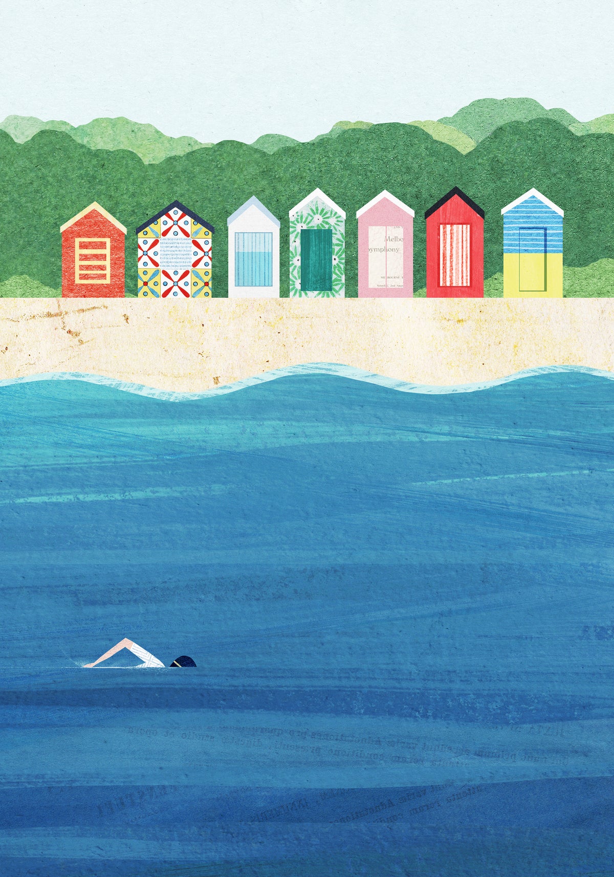 framedcanvas-print-beach-huts