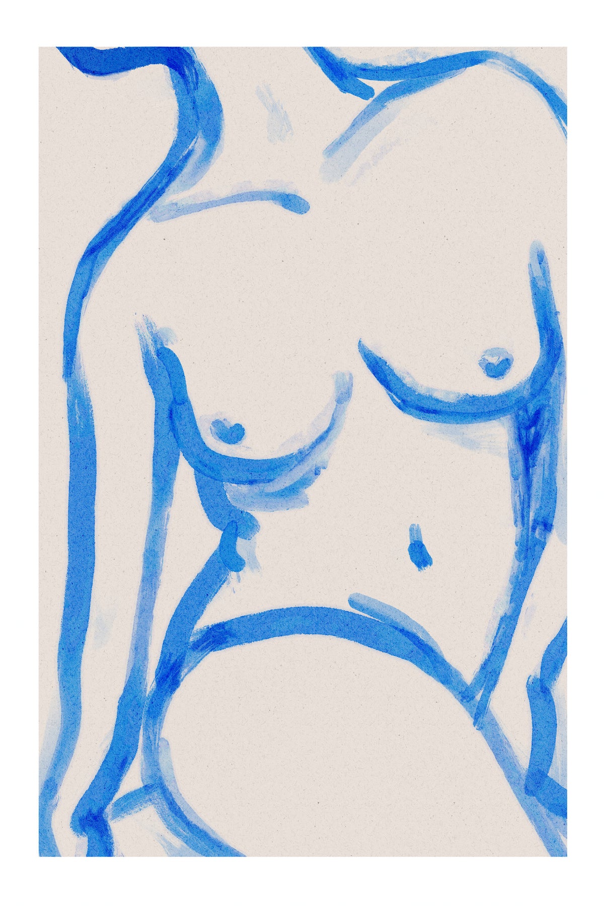 poster-print-blue-contour-nude