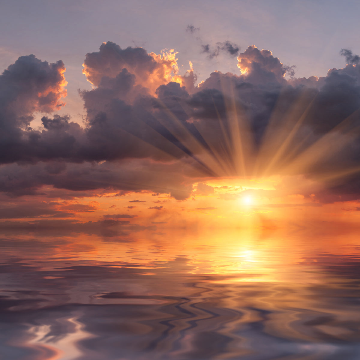 4-piece-aluminium-print-thrilling-sunset