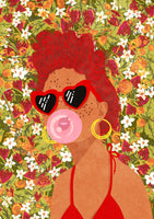 aluminium-print-strawbeery-lady