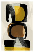 aluminium-print-totem-i-ochre-amp-black-stack