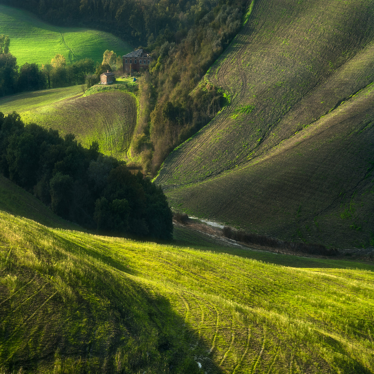 9-piece-canvas-print-gentle-hills-in-the-morning-light