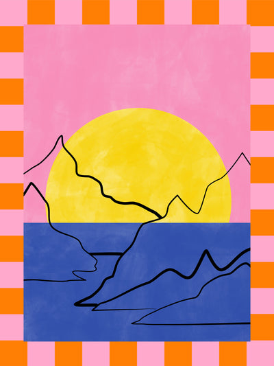 poster-print-retro-horizon-glow