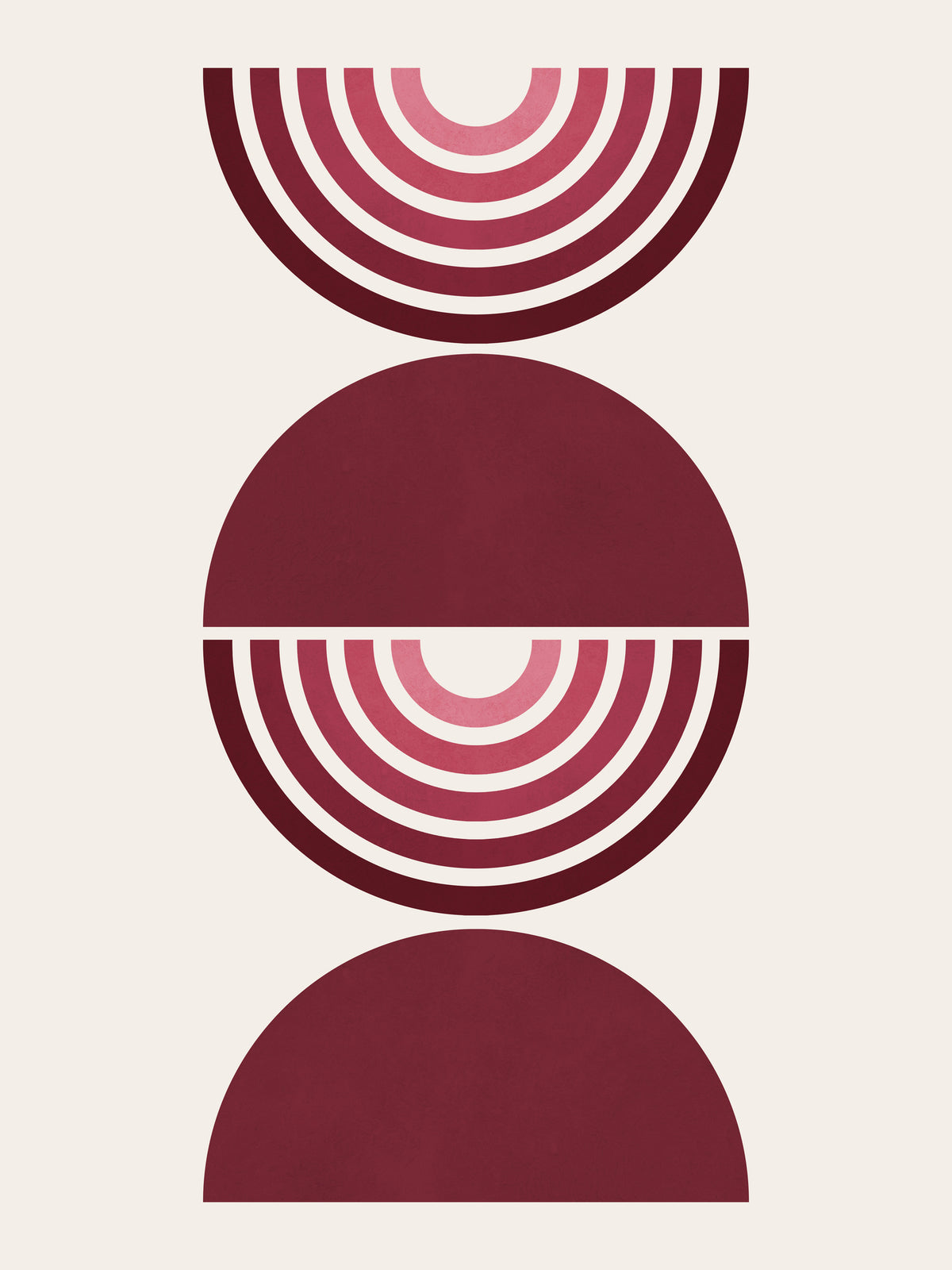 framedposter-print-red-symmetry-layers