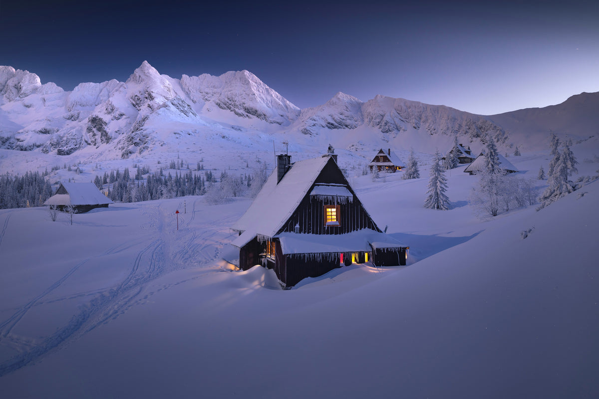 acrylic-print-winter-hut-x