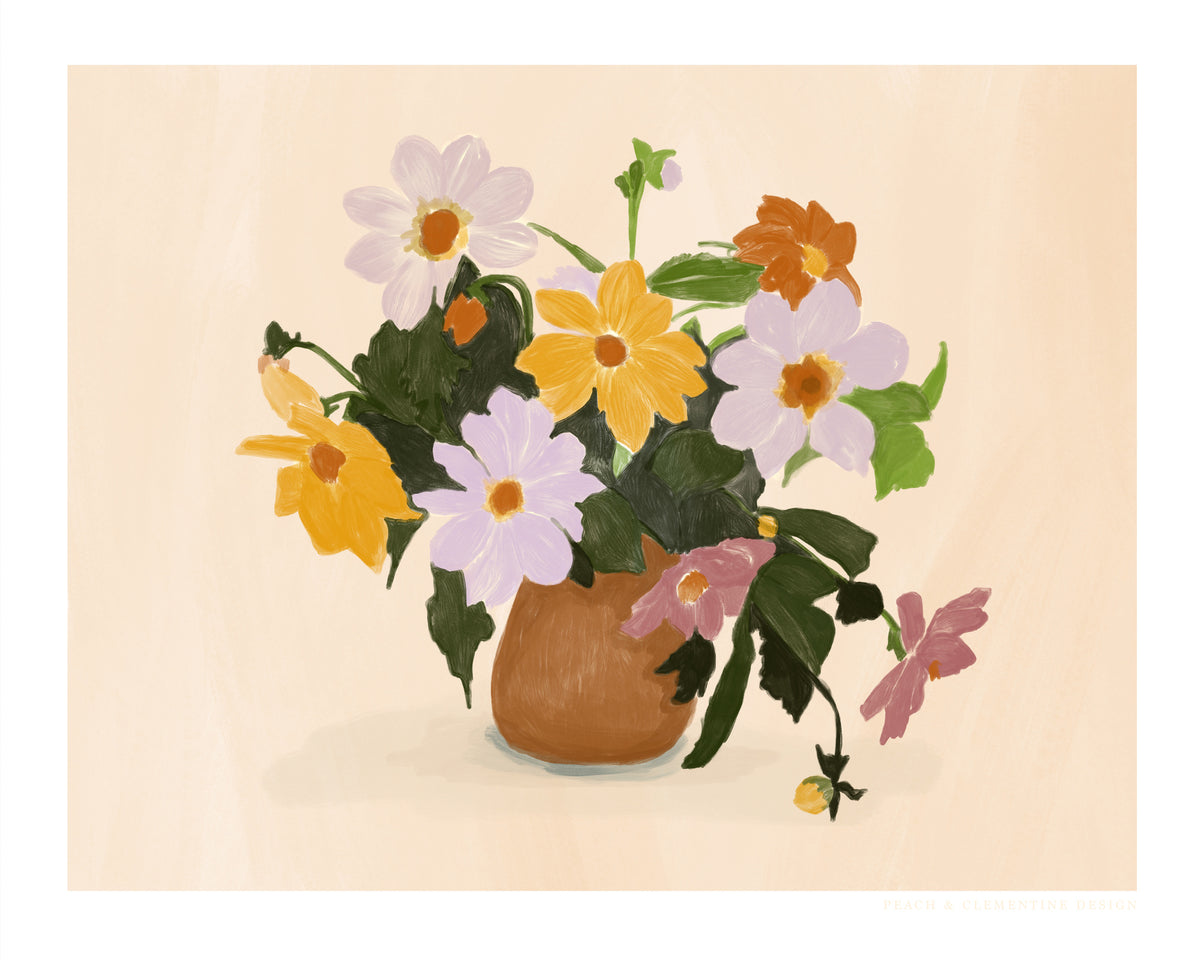 poster-print-pandcsummerflowers