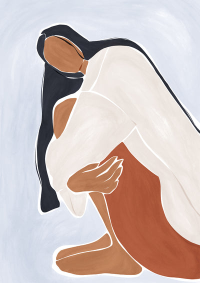 poster-print-woman-embracing-herself-print-by-ivy-green-illustrations