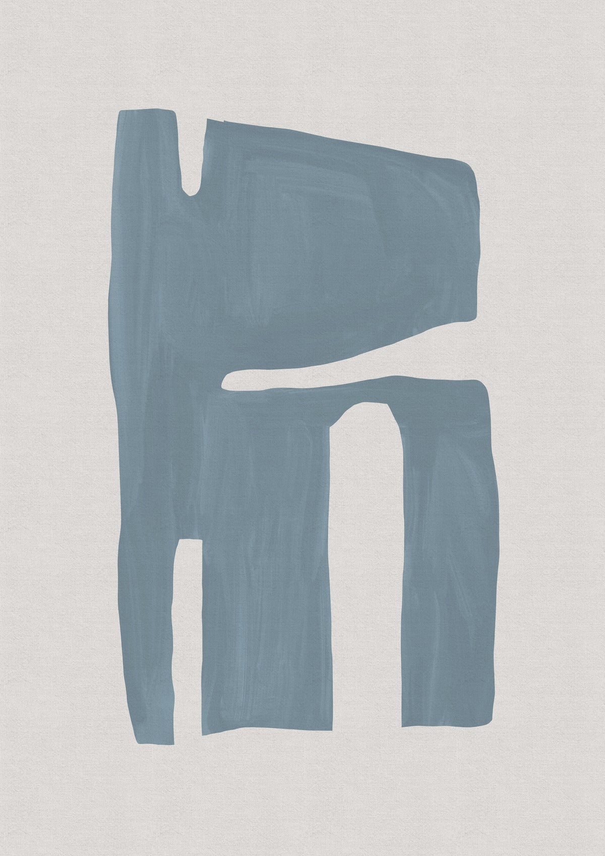 aluminium-print-mid-century-blue-ii
