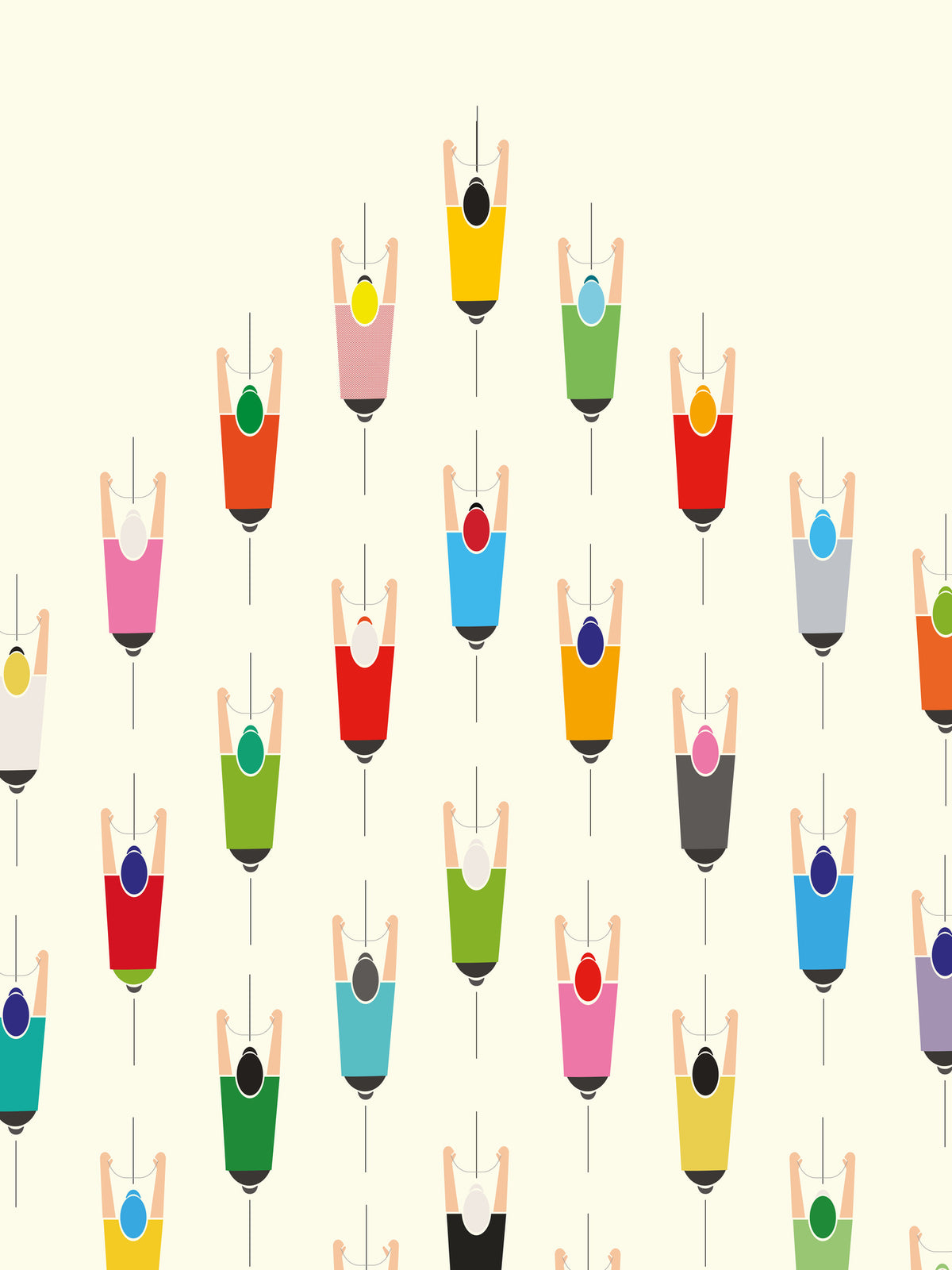 acrylic-print-leading-the-pack-cycling-art-print