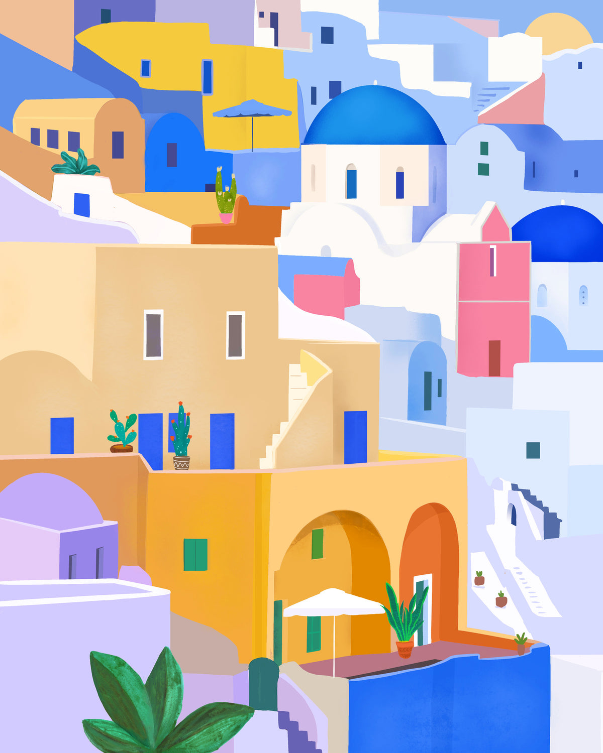 acrylic-print-mediterranean-townscape