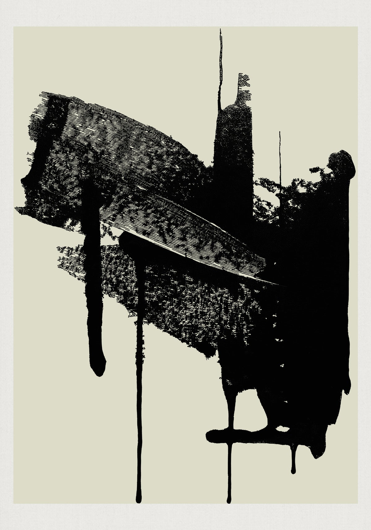 aluminium-print-abstract-brushstrokes-in-black-and-cream