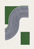 canvas-print-moden-green-line-objects-no11