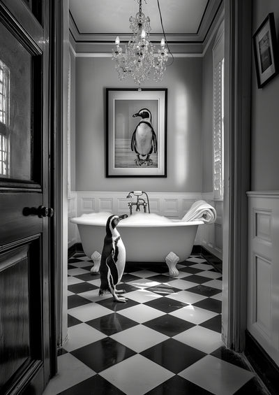 poster-print-penguin-bath-time
