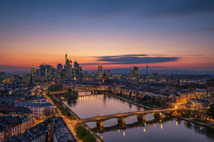3-piece-aluminium-print-frankfurt-skyline-at-sunset