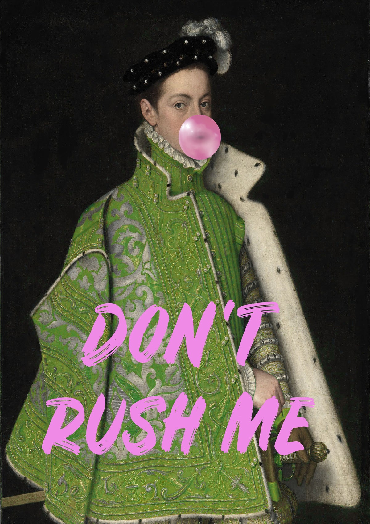 canvas-print-don039t-rush-me-man