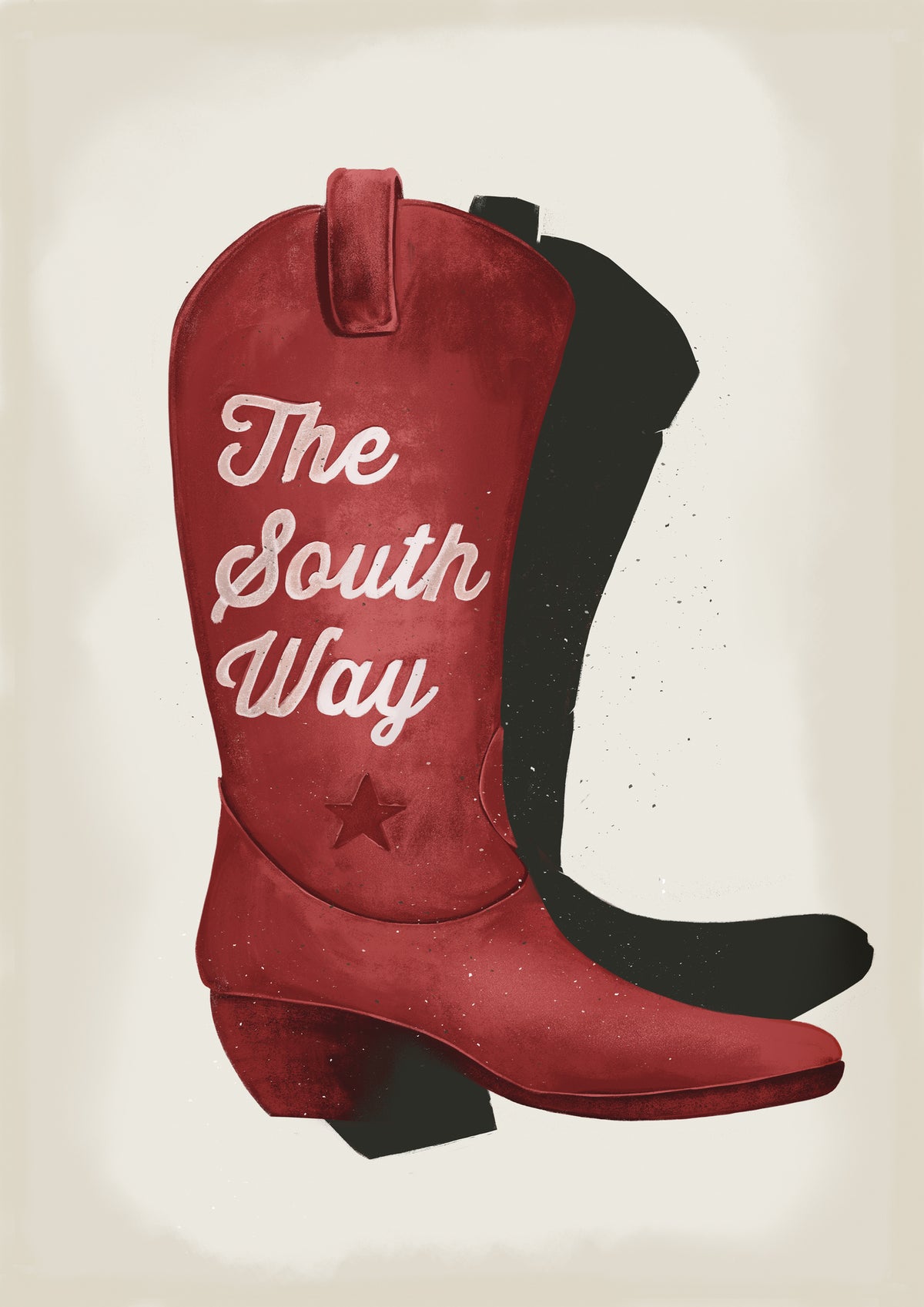 poster-print-cowgirl-red-boot-print
