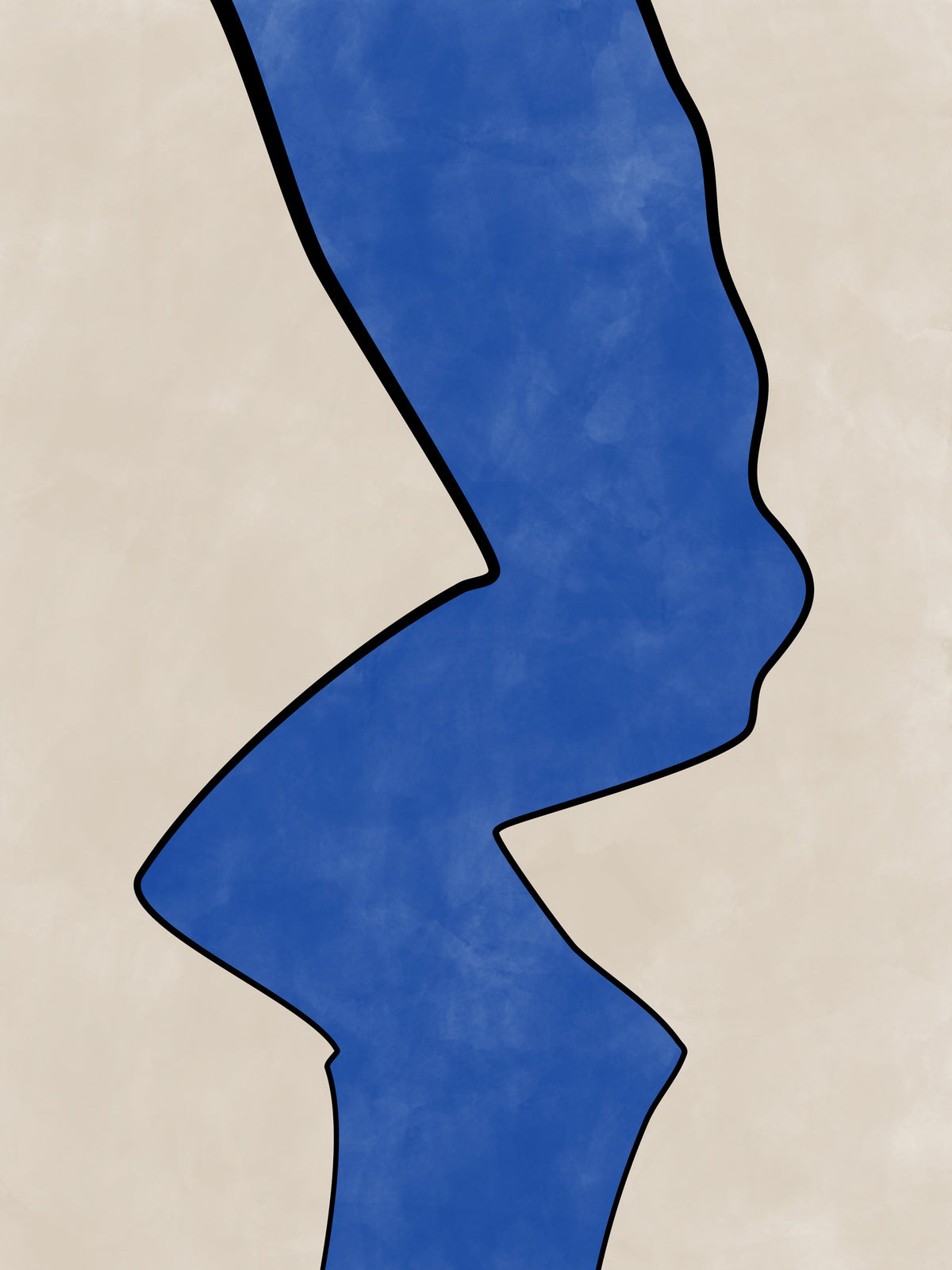 acrylic-print-bold-blue-contour