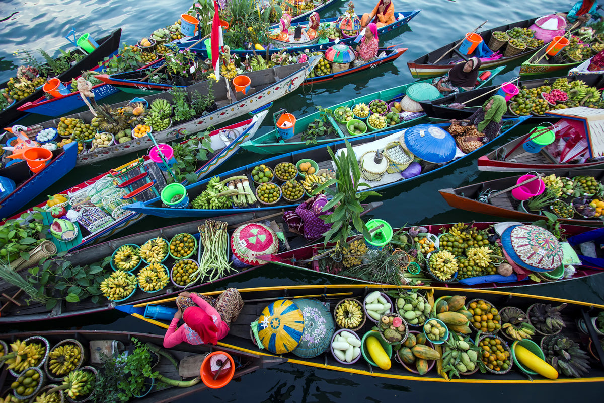 framedposter-print-banjarmasin-floating-market
