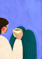 framedcanvas-print-sipping-coffee