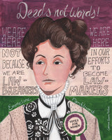 aluminium-print-portrait-of-a-woman-emmeline-pankhurst
