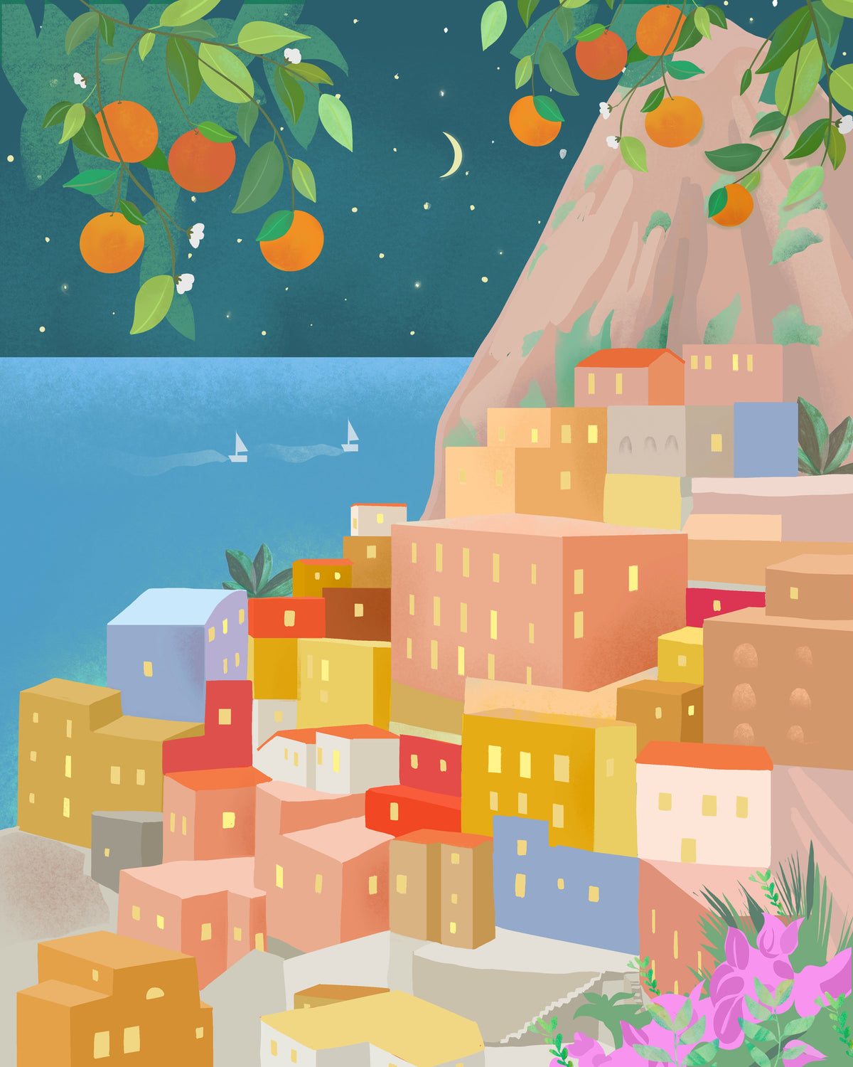 acrylic-print-night-in-amalfi