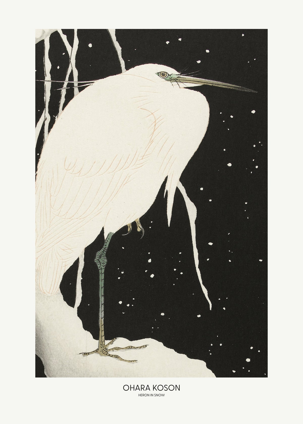 aluminium-print-heron-in-the-snow