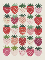 poster-print-strawberries-in-rows