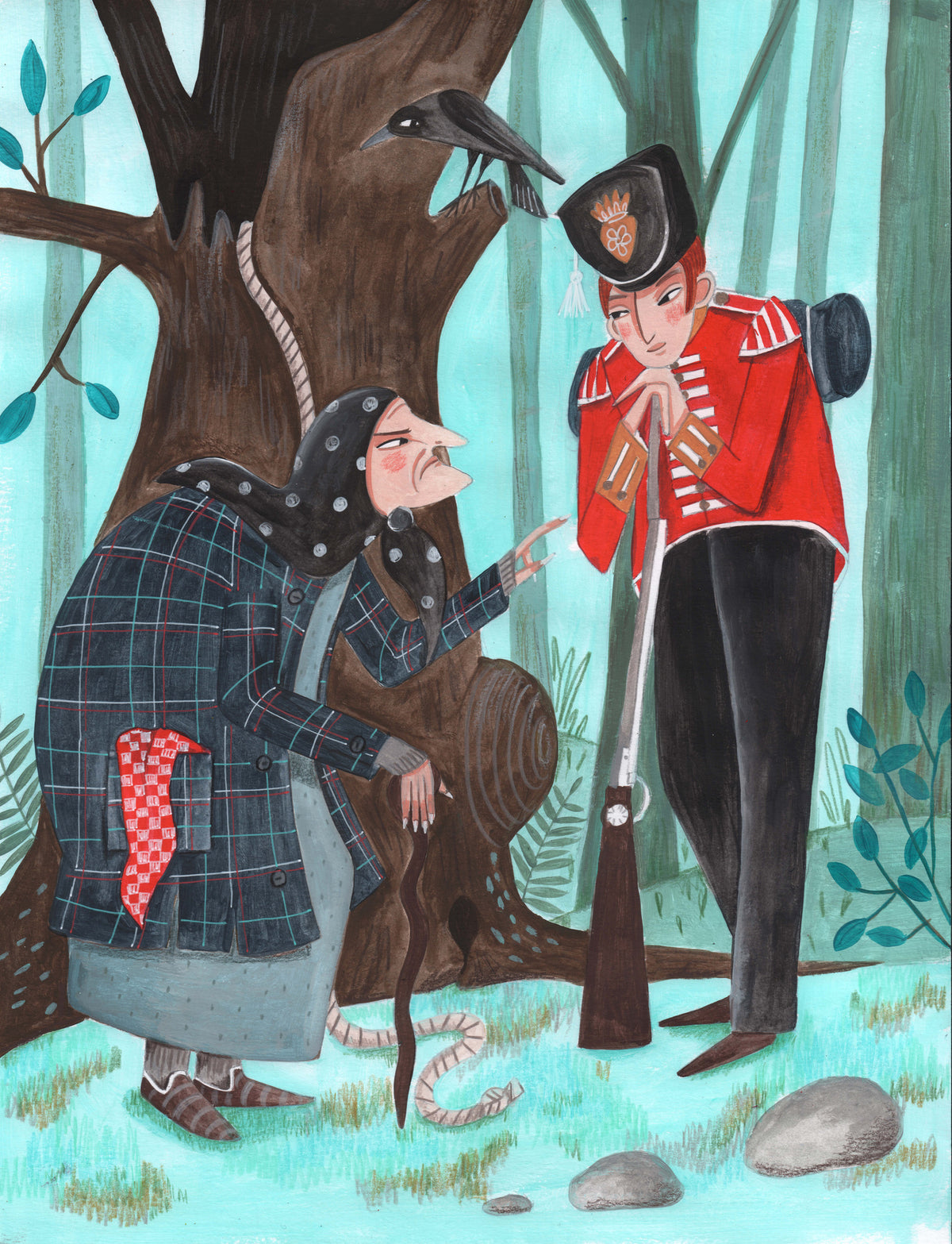 aluminium-print-fairy-tale-soldier-and-the-witch