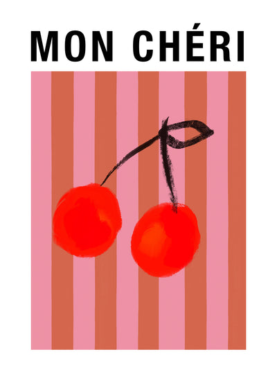 poster-print-stripedcherries