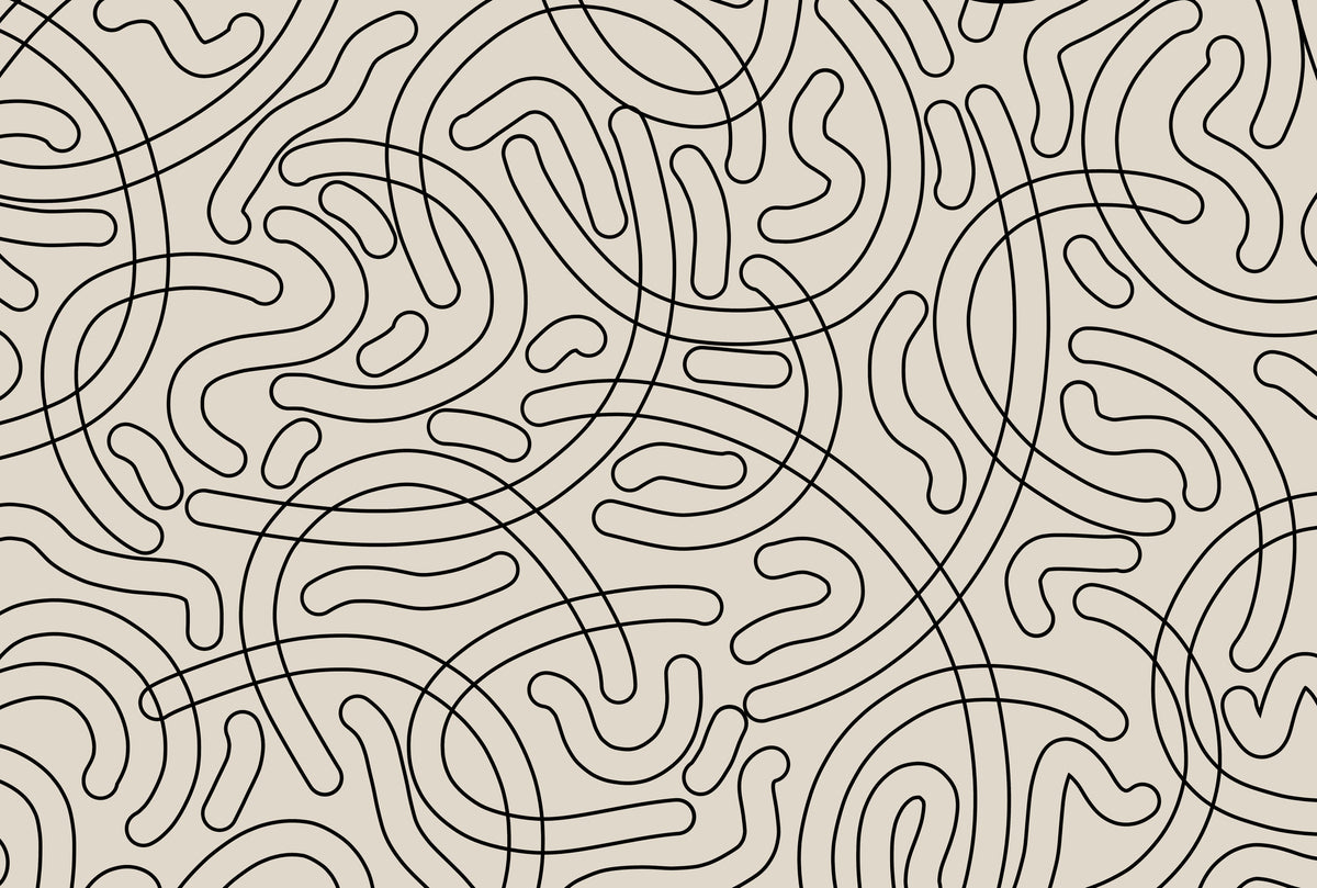 framedposter-print-loopy-labyrinth-lines