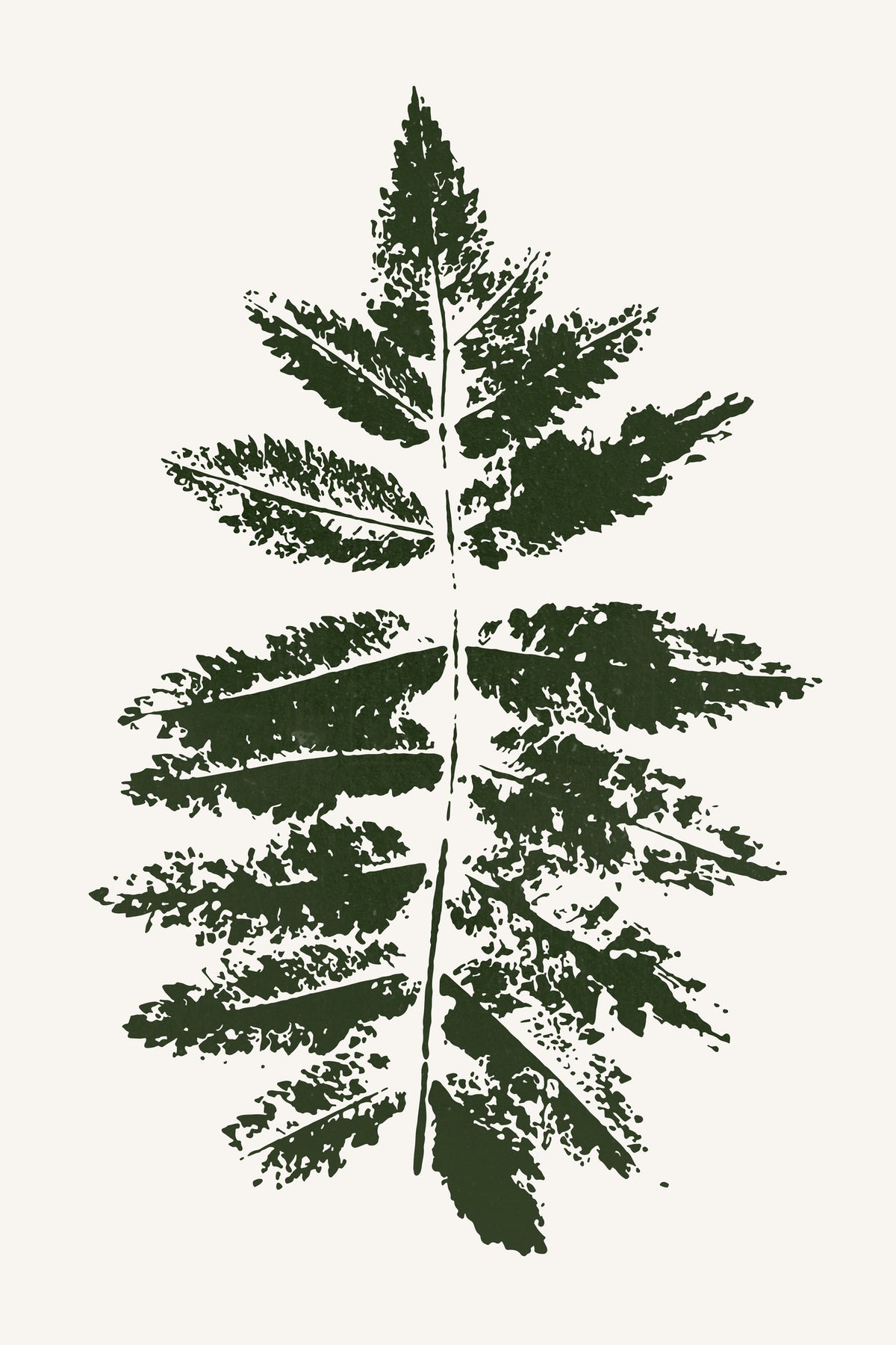framedcanvas-print-oak-leaf-print-green
