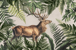 framedcanvas-print-fern-forest-stag-deer