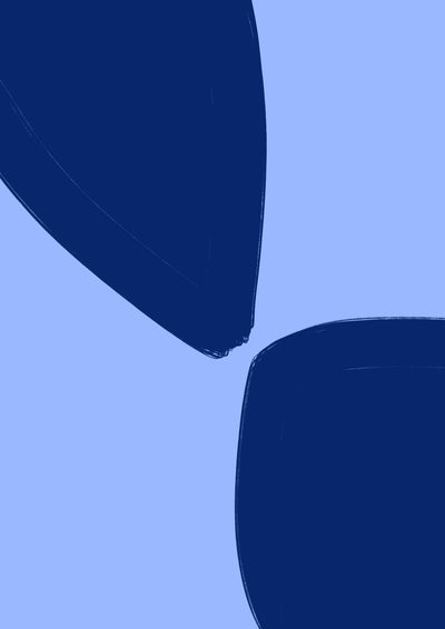 poster-print-blue-petal-shapes