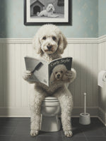 poster-print-poodle-in-the-bathroom
