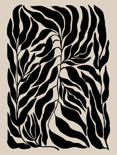 poster-print-black-leaf-silhouettes