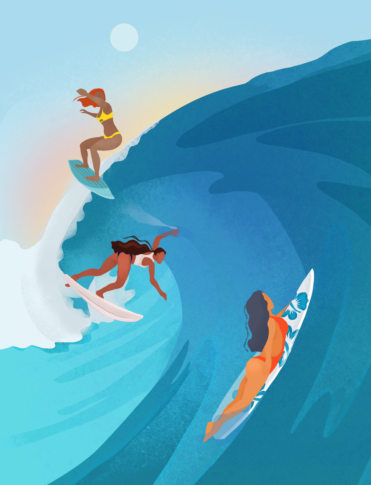 aluminium-print-surfers