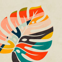 canvas-print-monstera-leave-colorful