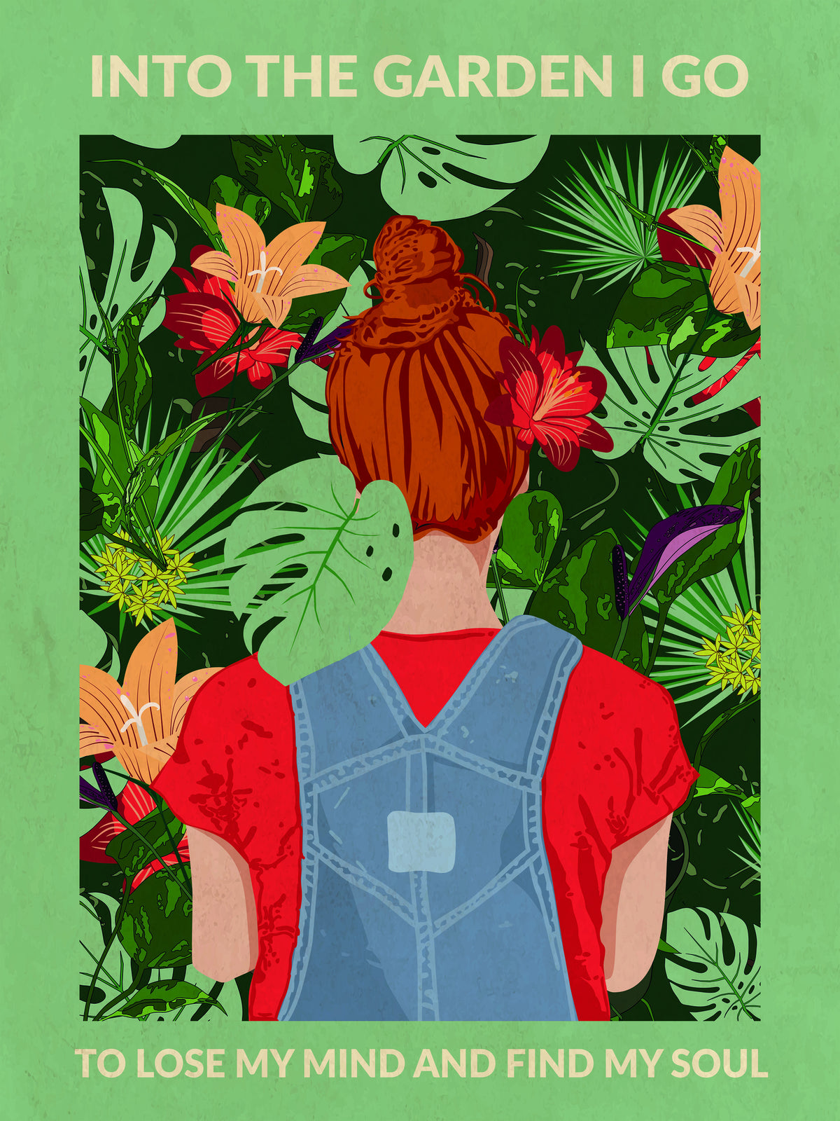 framedposter-print-into-the-garden-redhead-amp-light-green