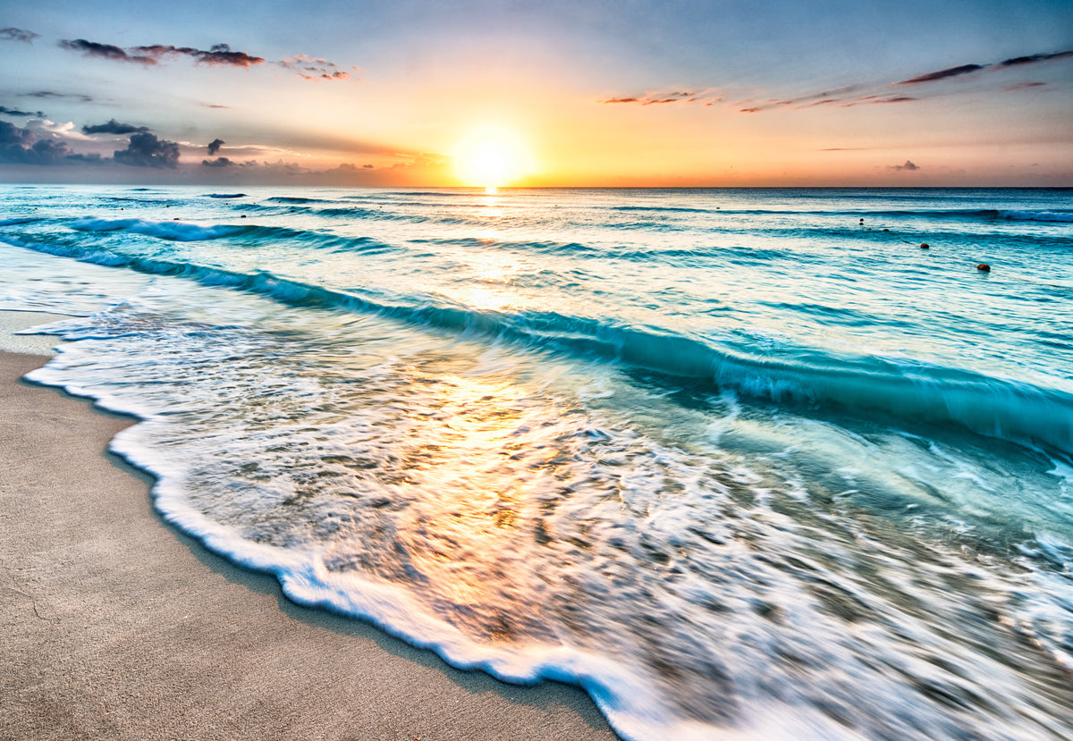 poster-print-sunrise-over-beach-in-cancun