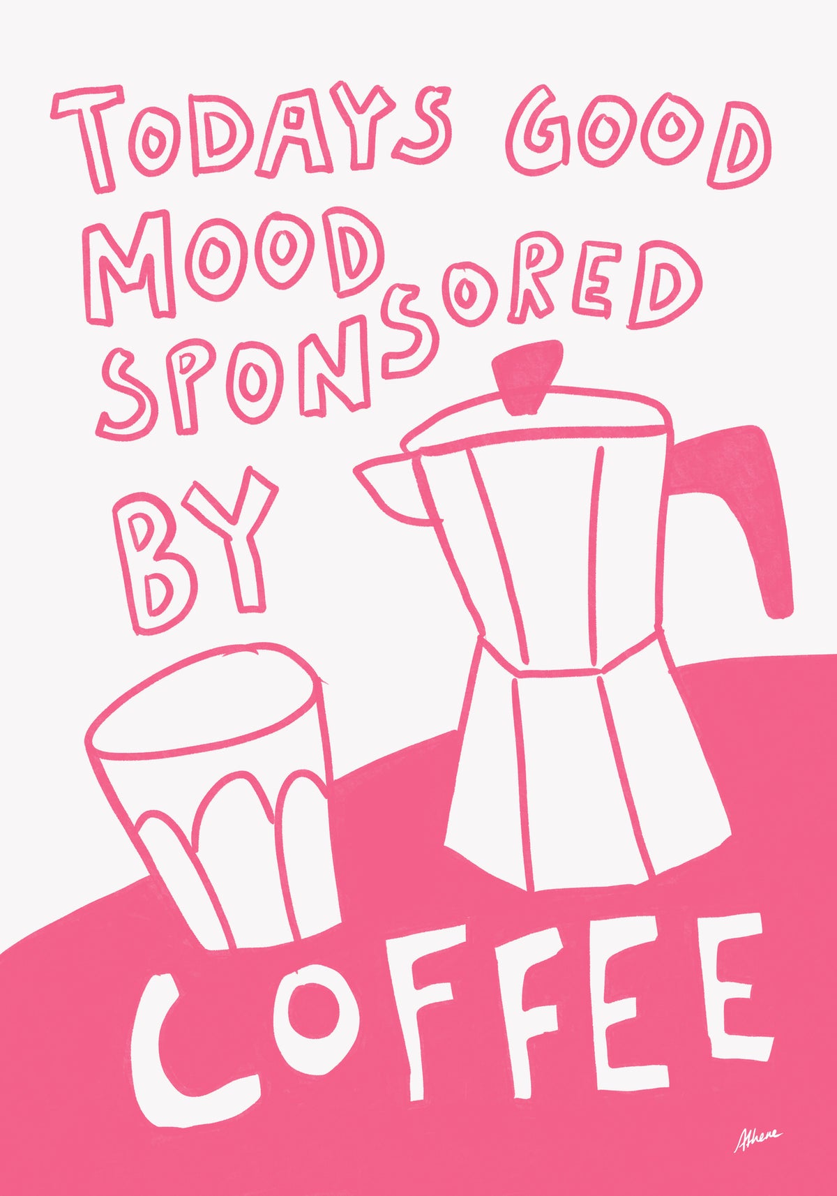 poster-print-good-mood-pink-coffee