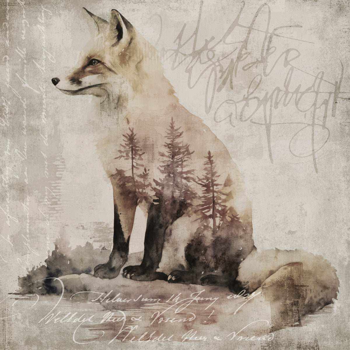 acrylic-print-wild-fox-woodland-vibes