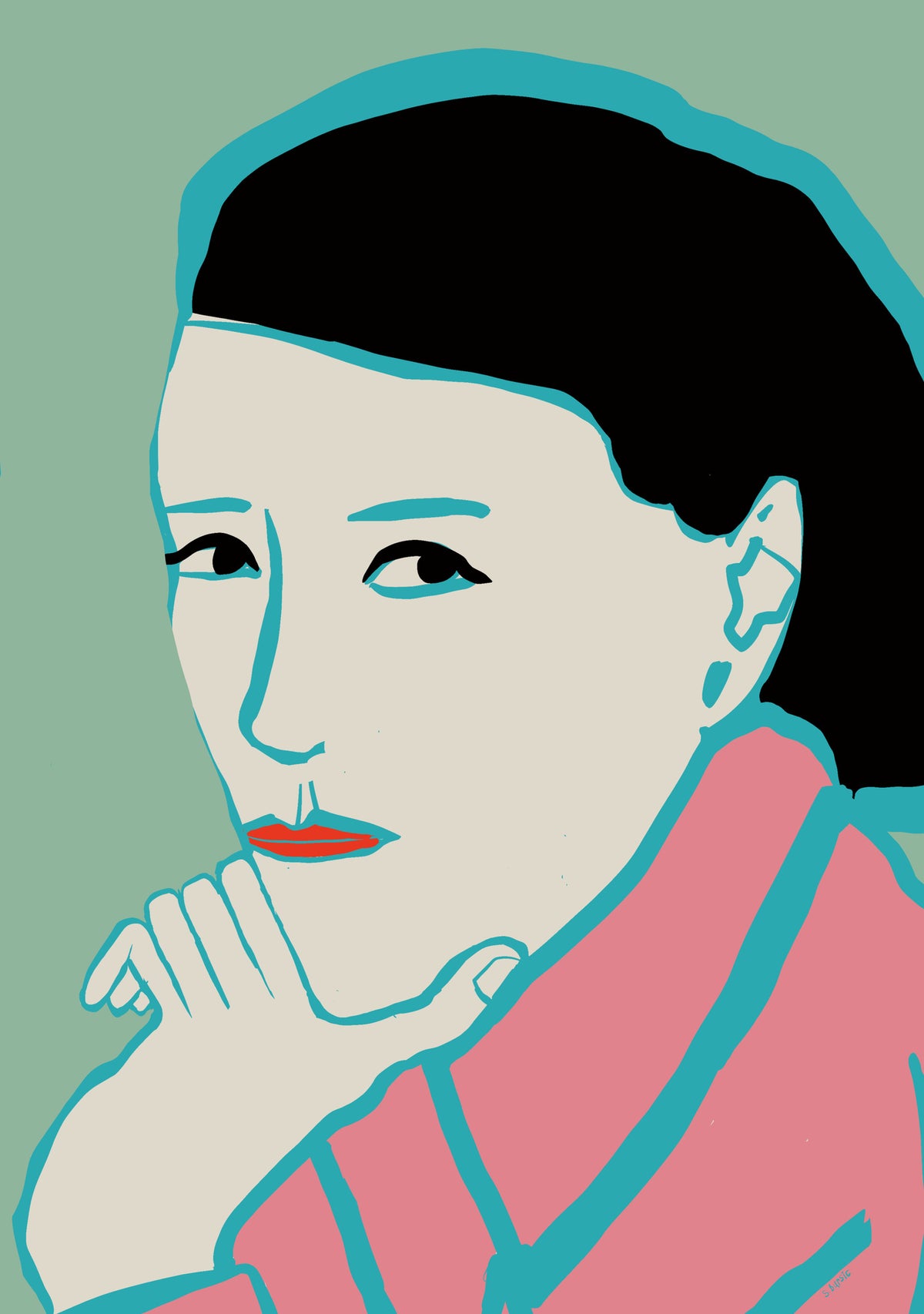 canvas-print-woman-looking