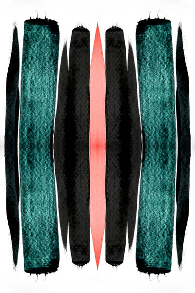 poster-print-turquoise-and-black-vertical-stripes