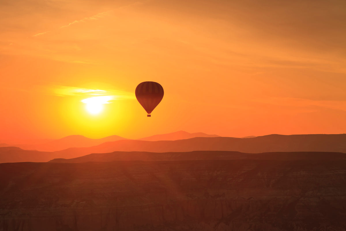 framedcanvas-print-hot-air-balloon-at-sunset