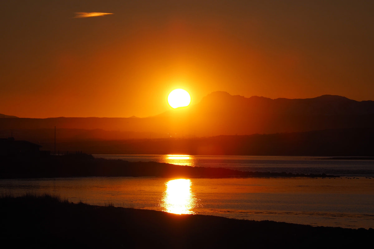 3-piece-aluminium-print-fantastic-sunset-on-the-beach