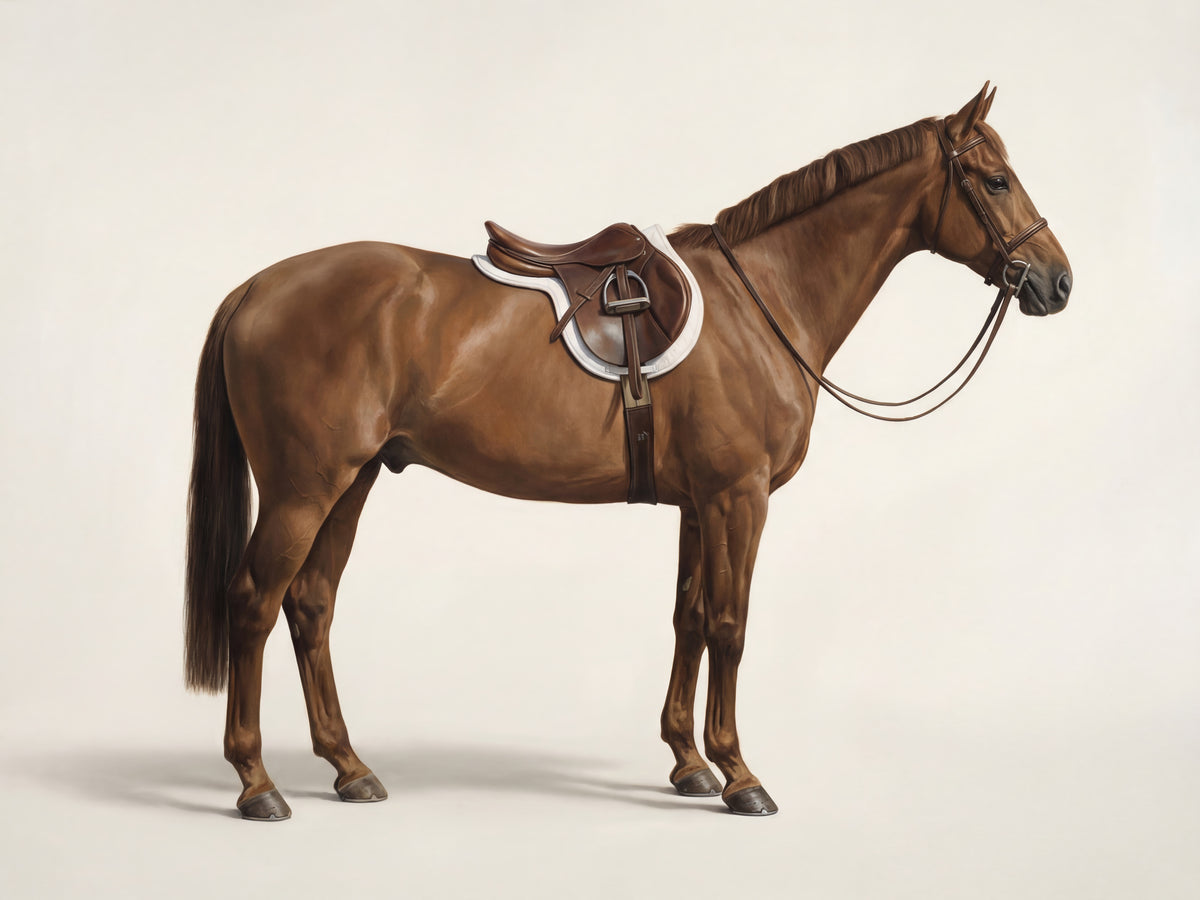 framedposter-print-brown-horse-in-profile