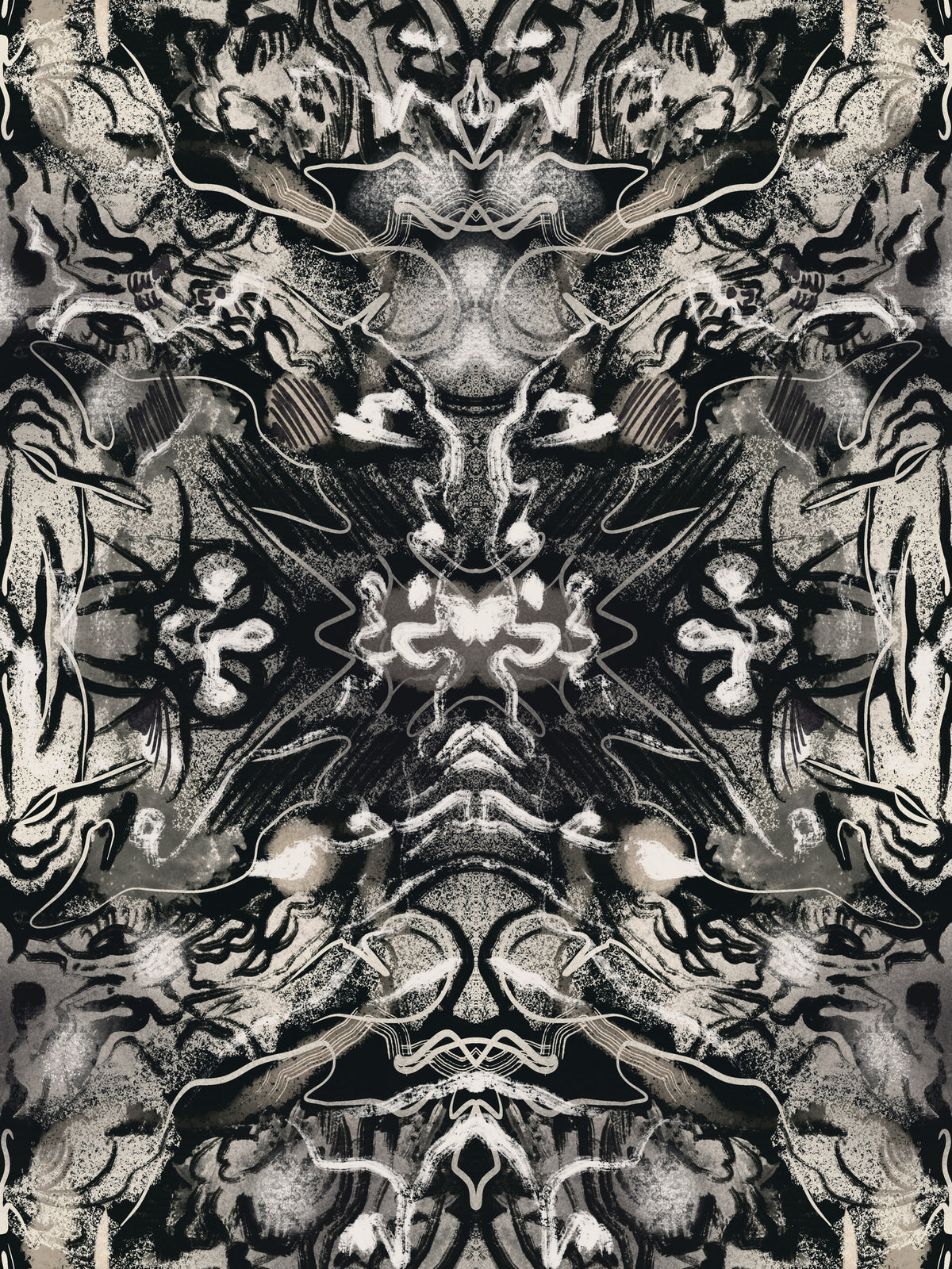 framedposter-print-organic-symmetrical-patterns