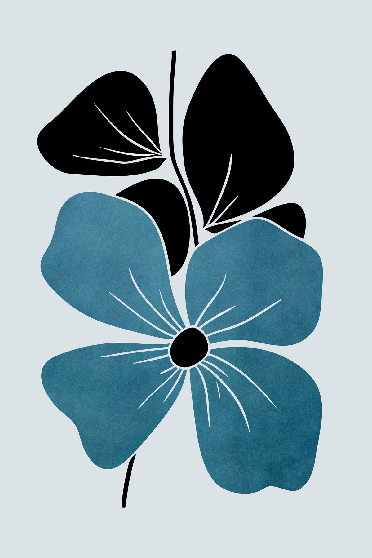 framedcanvas-print-blue-petal-contrast